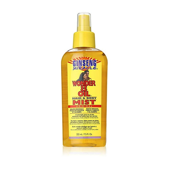 Ginseng Miracle Wonder 8 Oil Hair & Body Mist Original -7.5 Oz