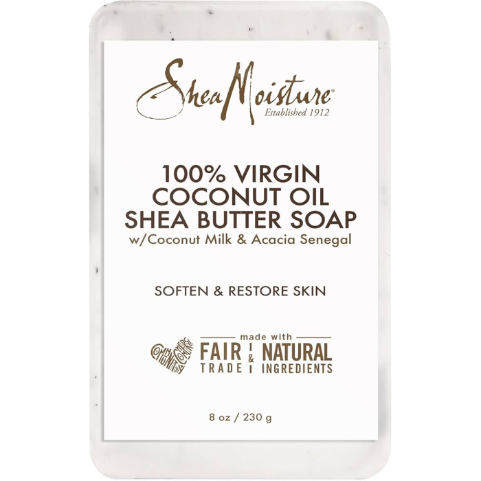 SheaMoisture Shea Butter Soap 100% Virgin Coconut Oil & Shea Butter- 8 Oz