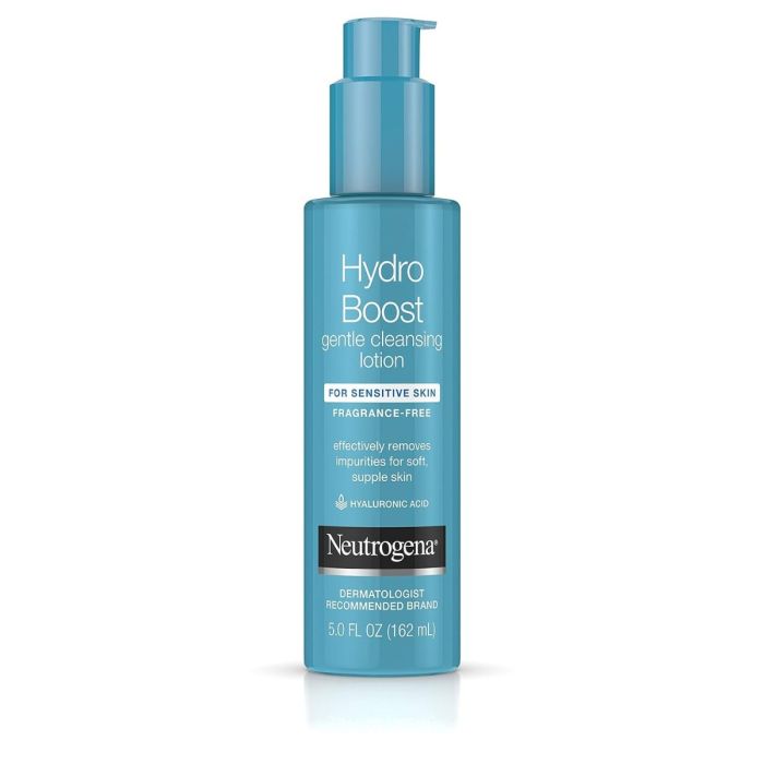 Neutrogena Hydro Boost Gentle Cleansing Lotion, Fragrace-Free - 5 Oz