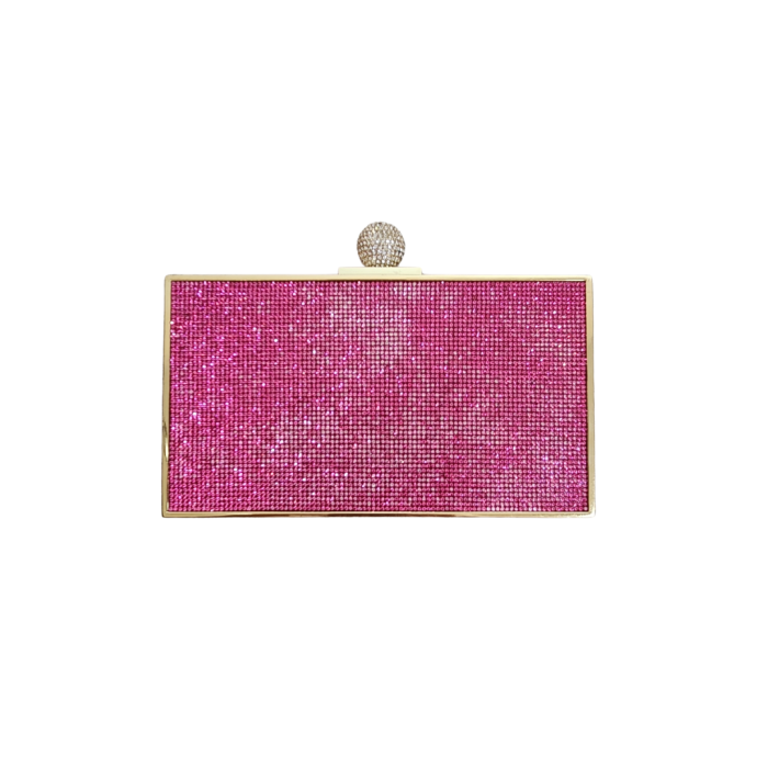 Sophia Webster Clara Box Bag Rosa Crystal (Hand Bag)