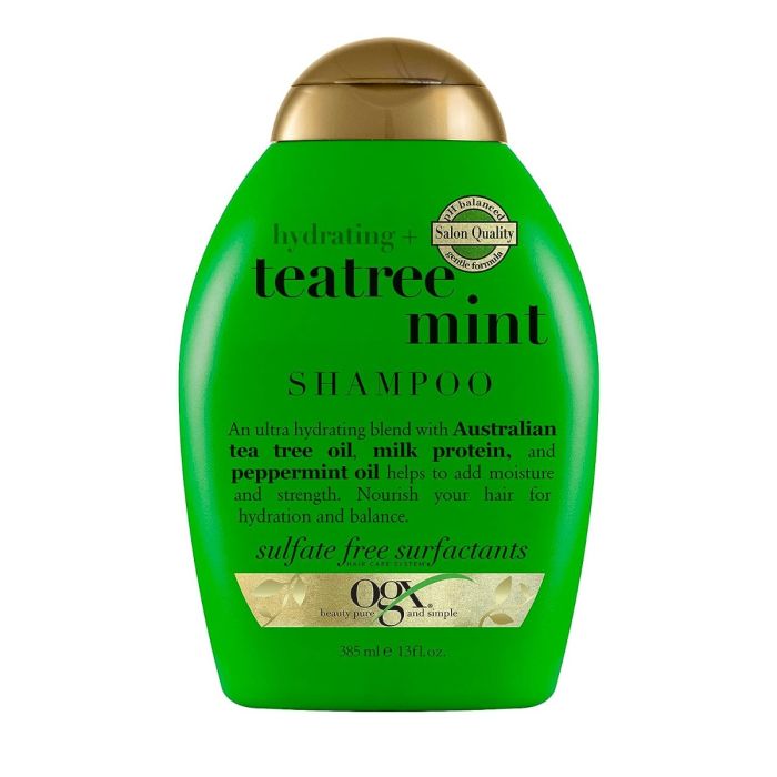 OGX Hydrating + Tea Tree Mint, Nourishing & Invigorating Shampoo - 13 Oz