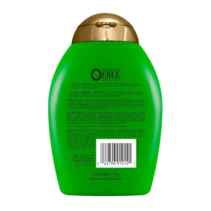 OGX Hydrating + Tea Tree Mint, Nourishing & Invigorating Shampoo - 13 Oz - Image 2