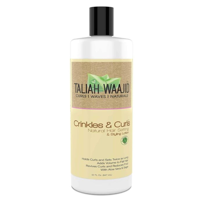 Taliah Waajid Curls Waves Natural Crinkles & Curls Setting & Styling Lotion - 8 Oz