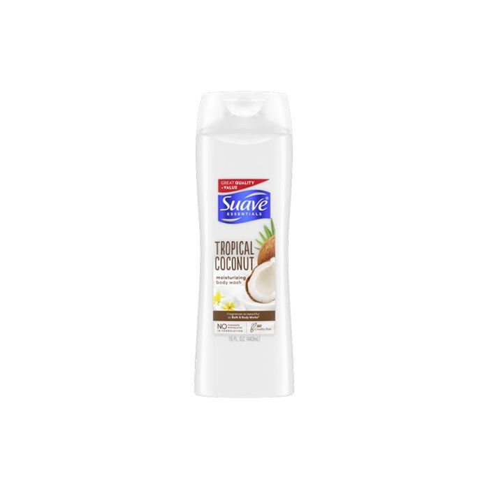 Suave Essentials Creamy Tropical Coconut Moisturizing Body Wash - 15 Oz