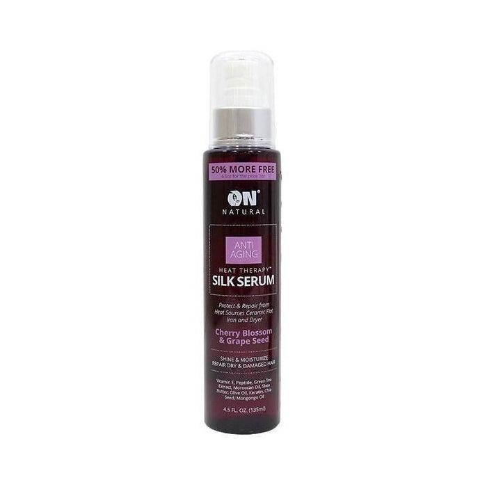 On Natural Anti Aging Heat Therapy Silk Serum, Cherry Blossom & Grape Seed - 4.5 Oz