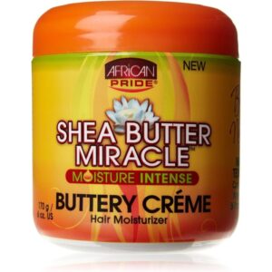 African Pride Shea Miracle Moisture Intense Buttery Creme Hair Moisturizer - 6 Oz