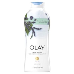 Olay Fresh Outlast Body Wash Notes of Birch Water & Lavender - 22 Oz