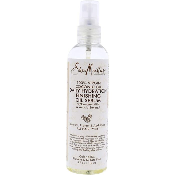SheaMoisture 100% Virgin Coconut Oil Daily Hydration Finishing Oil Serum - 4 Oz