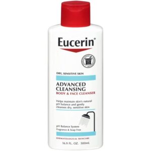 Eucerin Advanced Cleansing Body and Face Cleanser -16.9 Oz