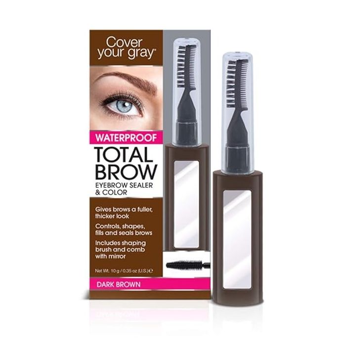 Cover Your Gray Total Brow Eyebrow Sealer & Color Dark Brown