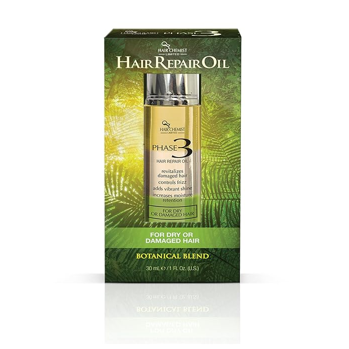 Hair Chemist Phase 3 Hair Repair Oil for Dry or Damaged Hair - 1 Oz