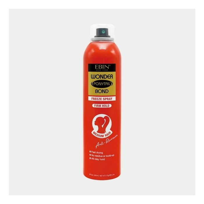 EBIN WONDER PONYTAIL BOND FREEZE SPRAY FIRM HOLD - 8 Oz