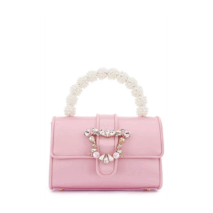 Sophia Webster Margaux Shoulder Bag Blossom Pink Satin (H