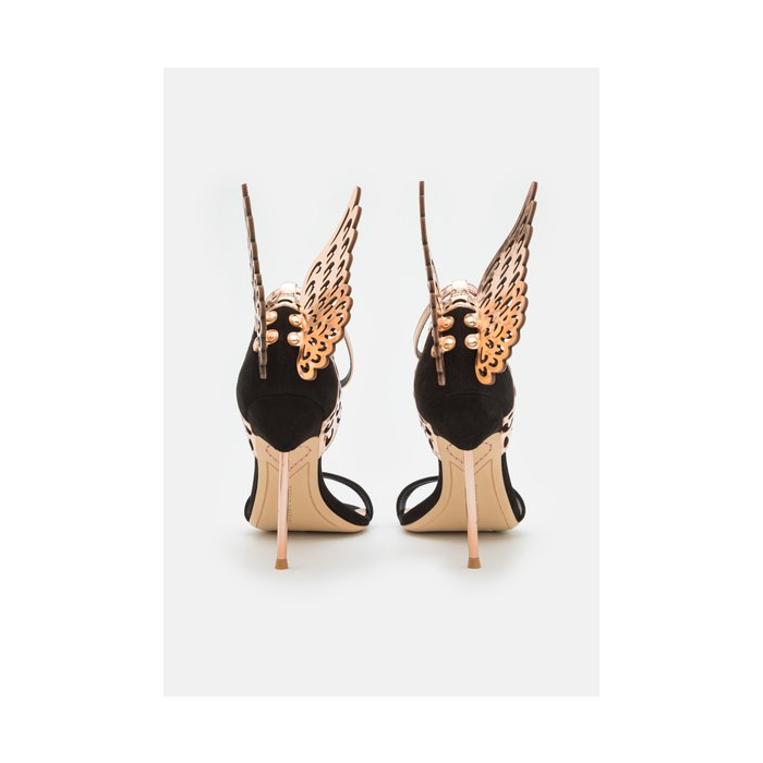 Sophia Webster Evangeline Sandal Black Rose Gold