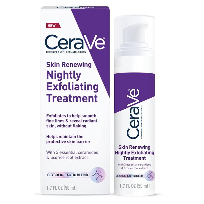 CeraVe Skin Renewing Nightly Exfoliating Treatment (USA) - 1.7 Oz