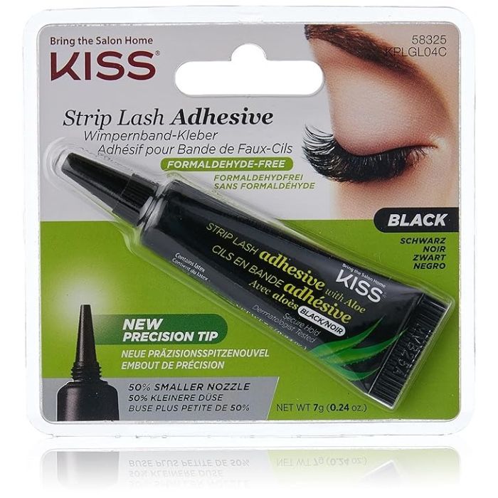KISS Strip Lash Adhesive Black - 0.24 Oz