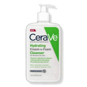 CeraVe Hydrating Cream-to-Foam Cleanser (USA) - 16 Oz