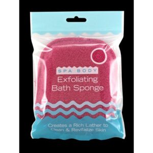 Spa Body Oval Massage Sponge W/Strap