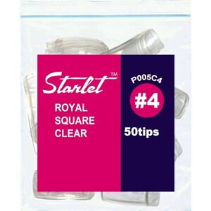 Starlet Royal Square Clear Nail Tips