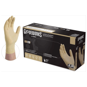 Gloveworks Industrial Latex Disposable Gloves Large Textured Powdered 100 Pk