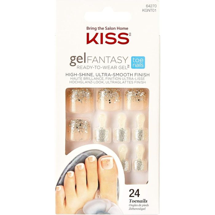 Kiss Gel Fantasy Readt-to-wear 24 Toenails
