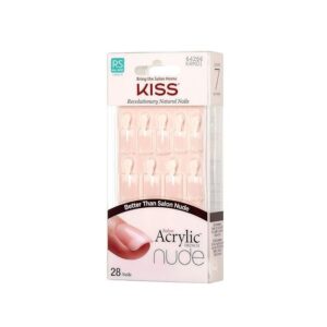 Kiss Salon Acrylic Nude French Nails Curve "C"