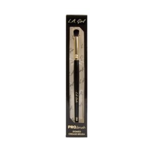 Dense & precise flat brush applies color onto smaller areas of eye.  L.A. Girl Pro.Brushes are hand crafted by skilled brush masters, featuring custom glistening lacquered handles made of authentic birch wood from sustainable forests.  Exceptional, high quality, soft synthetic hair provides excellent pickup & payoff for precise application.  Cruelty Free & Vegan Friendly.
