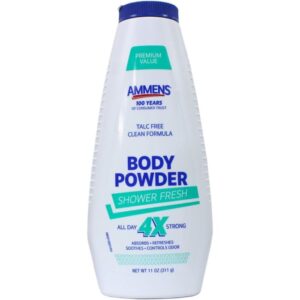 Ammens Shower Fresh Medicated Talc Free Powder - 11 Oz