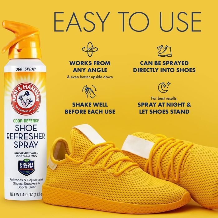Arm & Hammer Odor Defense Shoe Refresher Spray - 4 Oz - Image 2