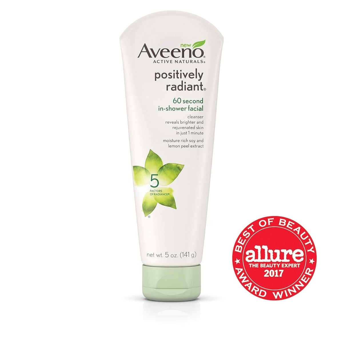 Aveeno Positively Radiant Soy Glycolic Acid and Kaolin Clay 60 Second in-Shower Facial Cleanser- 5 Oz - Image 7