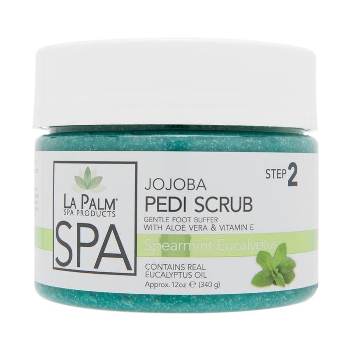 La Palm Jojoba Pedi Scrub Spearmint Eucalyptus - 12 Oz