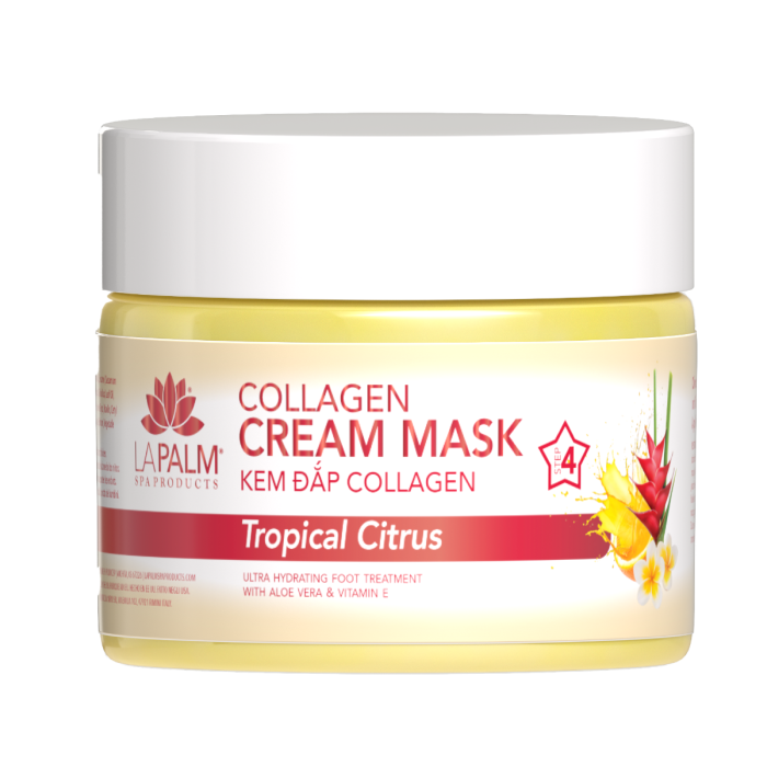 La Palm Collagen Cream Mask Tropical Citrus - 12 Oz