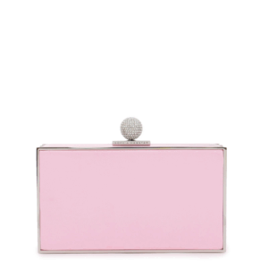 Sophia Webster Clara Box Bag Blossom Pink Satin (Hand Bag)