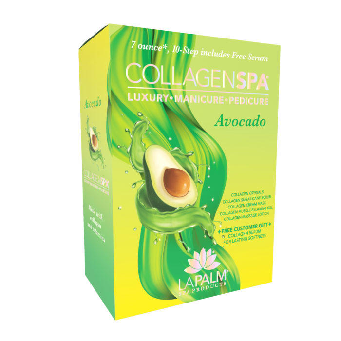 La Palm Collagen SPA Luxury Manicure & Pedicure Avocado Kit (10 Steps)