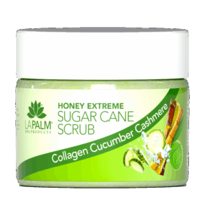 La Palm Hot Oil Collagen Sugar Scrub Cucumber Cashmere - 12 Oz