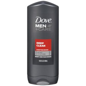 Dove Men + Care Body And Face Wash, Deep Clean -13.5 Oz