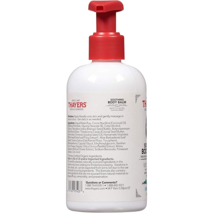 Thayers Unscented Soothing Body Balm For Dry & Sensitive Skin - 8 Oz - Image 2