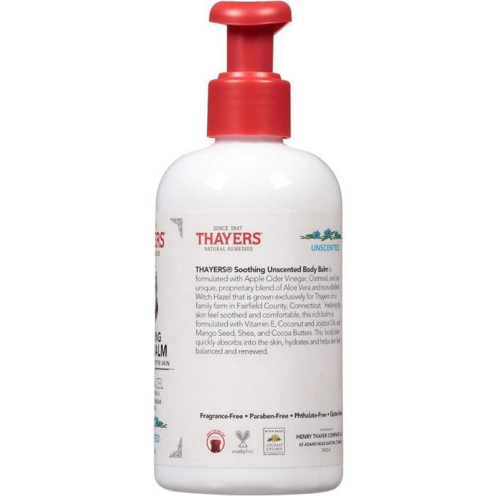 Thayers Unscented Soothing Body Balm For Dry & Sensitive Skin - 8 Oz - Image 4