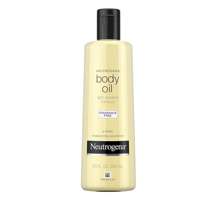 Neutrogena Moisturizing Light Sesame Body Oil Fragrance-Free - 8.5 Oz