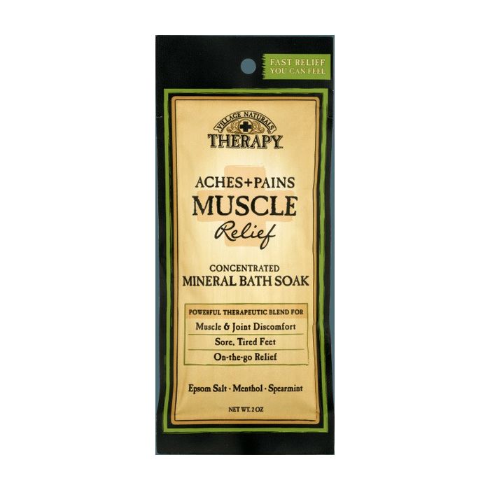 Village Naturals Therapy Aches + Pains Cold & Allergy Relief Mineral Bath Soak - 2 Oz