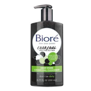 Biore Deep Pore Charcoal Daily Face Cleanser - 6.77 Oz