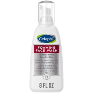 Cetaphil Redness Relieving Foaming Face Wash for Sensitive Skin - 8 Oz