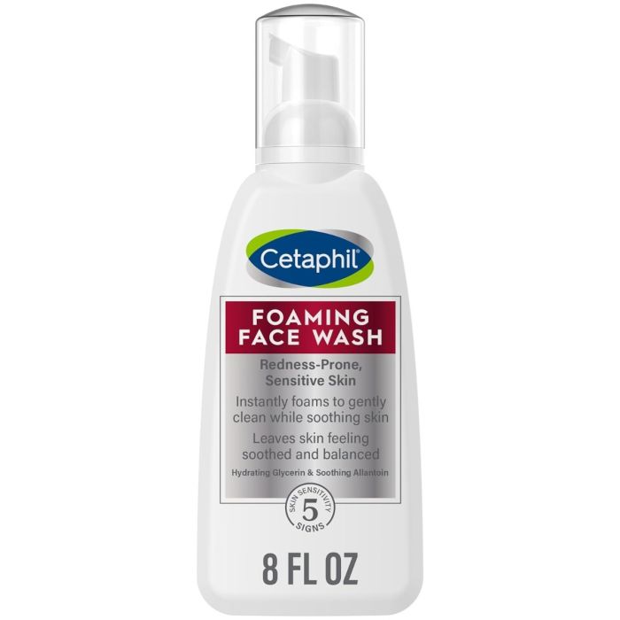 Cetaphil Redness Relieving Foaming Face Wash for Sensitive Skin - 8 Oz