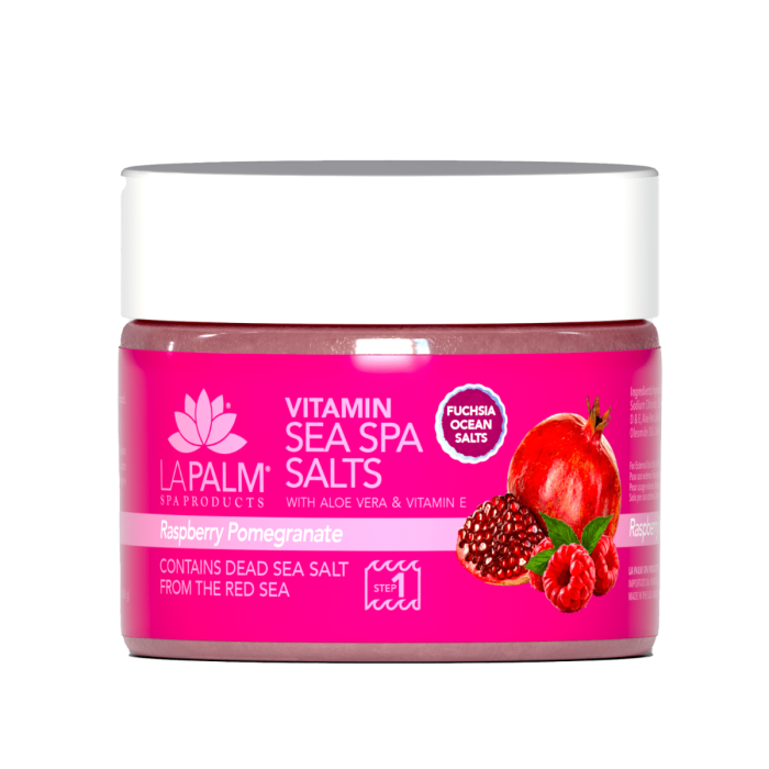 La Palm Vitamin Sea SPA Salts Raspberry Pomegranate - 12 Oz