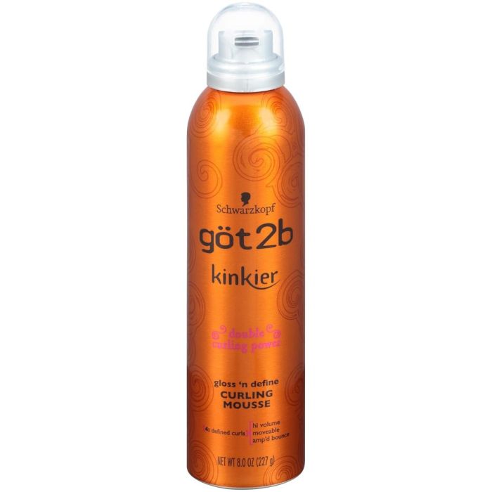 Got2b Kinkier Gloss 'n Define Curling Mousse - 8 Oz