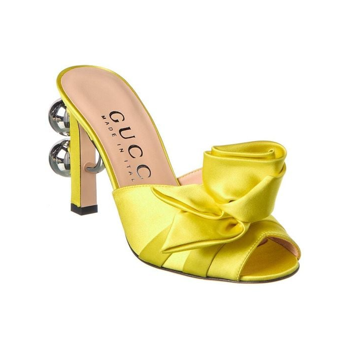 Gucci Shawana Flower Sandal Shine Yellow (Size 38)