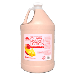 La Palm Healing Therapy Collagen Massage Lotion Intense Island Mango - 24 Oz