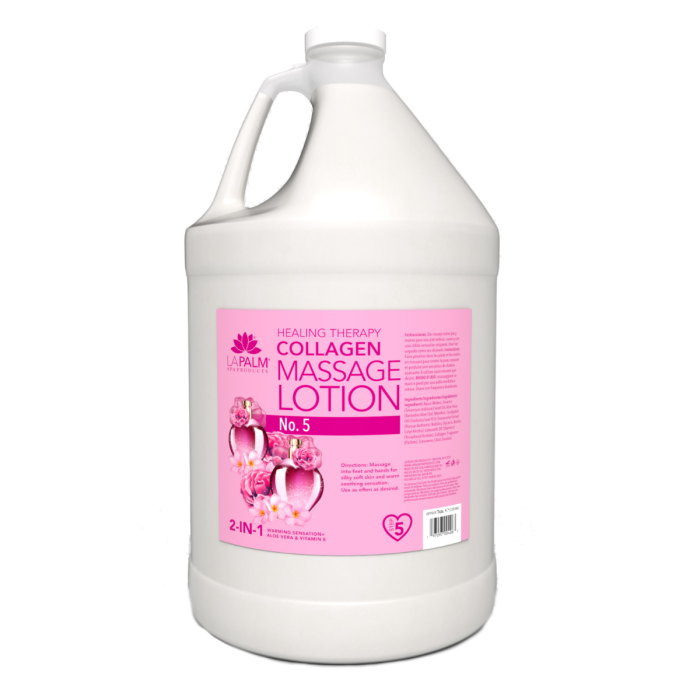La Palm Healing Therapy Collagen Massage Lotion, No. 5 - 1 Gallon