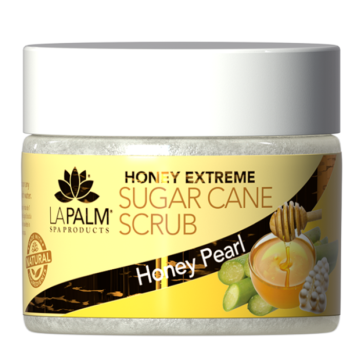 La Palm Honey Extreme Sugar Cane Scrub Collagen Honey Pearl - 12 Oz