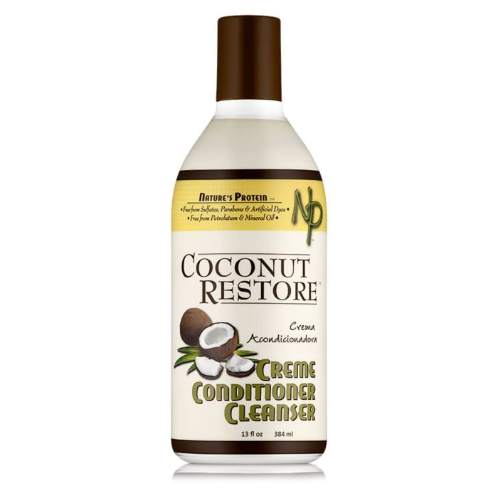 Nature's Protein Coconut Restore Creme Conditioner Cleanser - 3 Oz